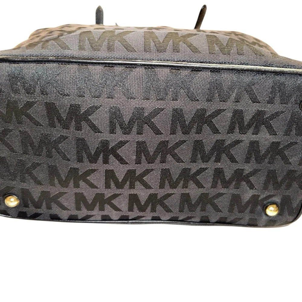 Michael Michael Kors Black MK Logo Tote Bag